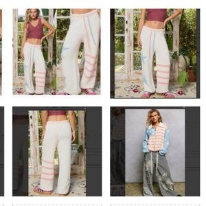 💕 POL “ ABIGAIL 2 ” POL CHENILLE ZIP UP Sweater AND Sweater Pants SET 63